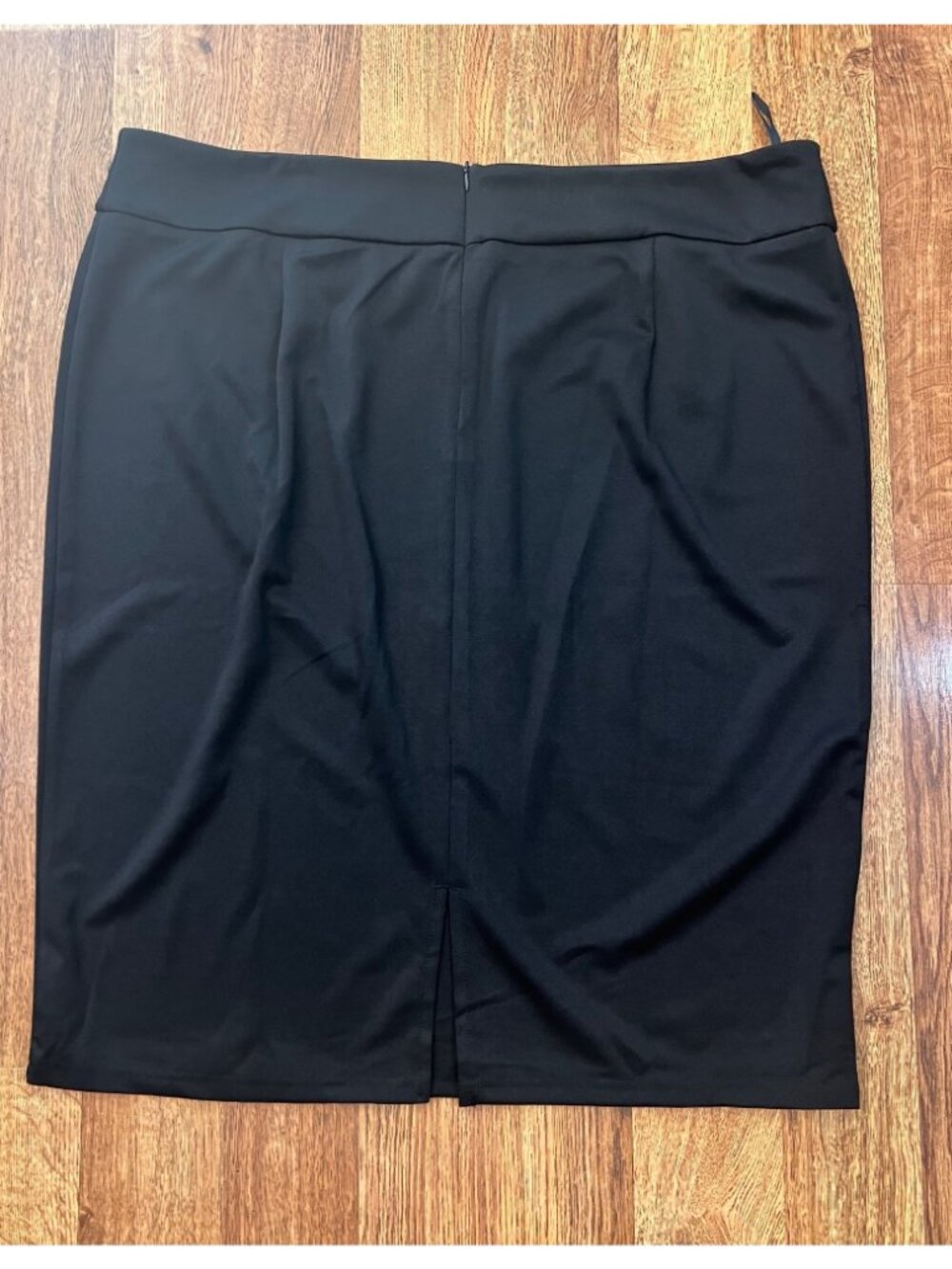 Hanna Nikole Womens Plus Size Black Pencil Skirt 22W Polyester Spandex Blend - Picture 3 of 7
